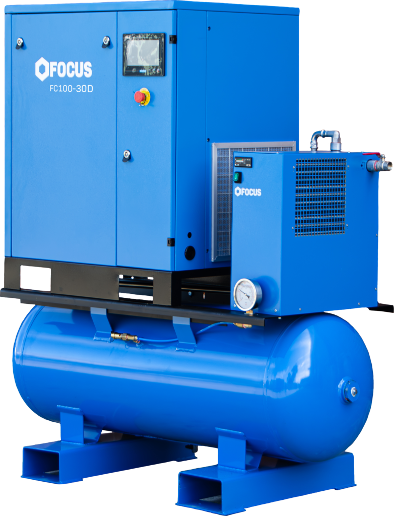 FC_100-30D_fixed speed screw compressor from focus industrial